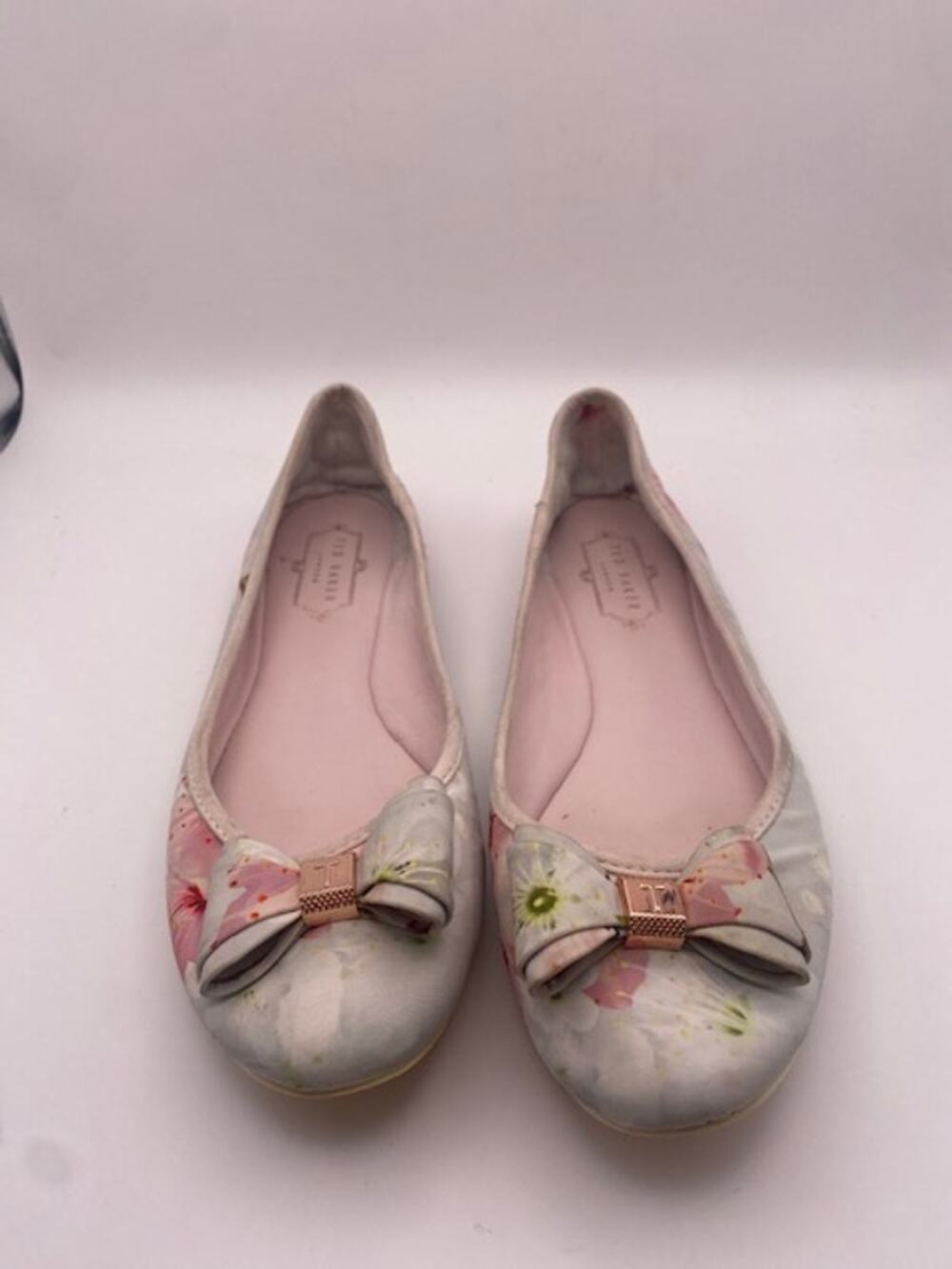 Ted Baker Immep Floral Cherry Blossom Bow Ballet Flats Women’s 8.5 EU 39